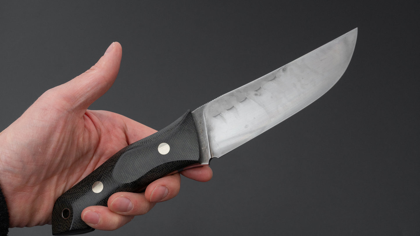 Seino V2 Honyaki Fixed Blade Canvas Micarta Handle (#001)