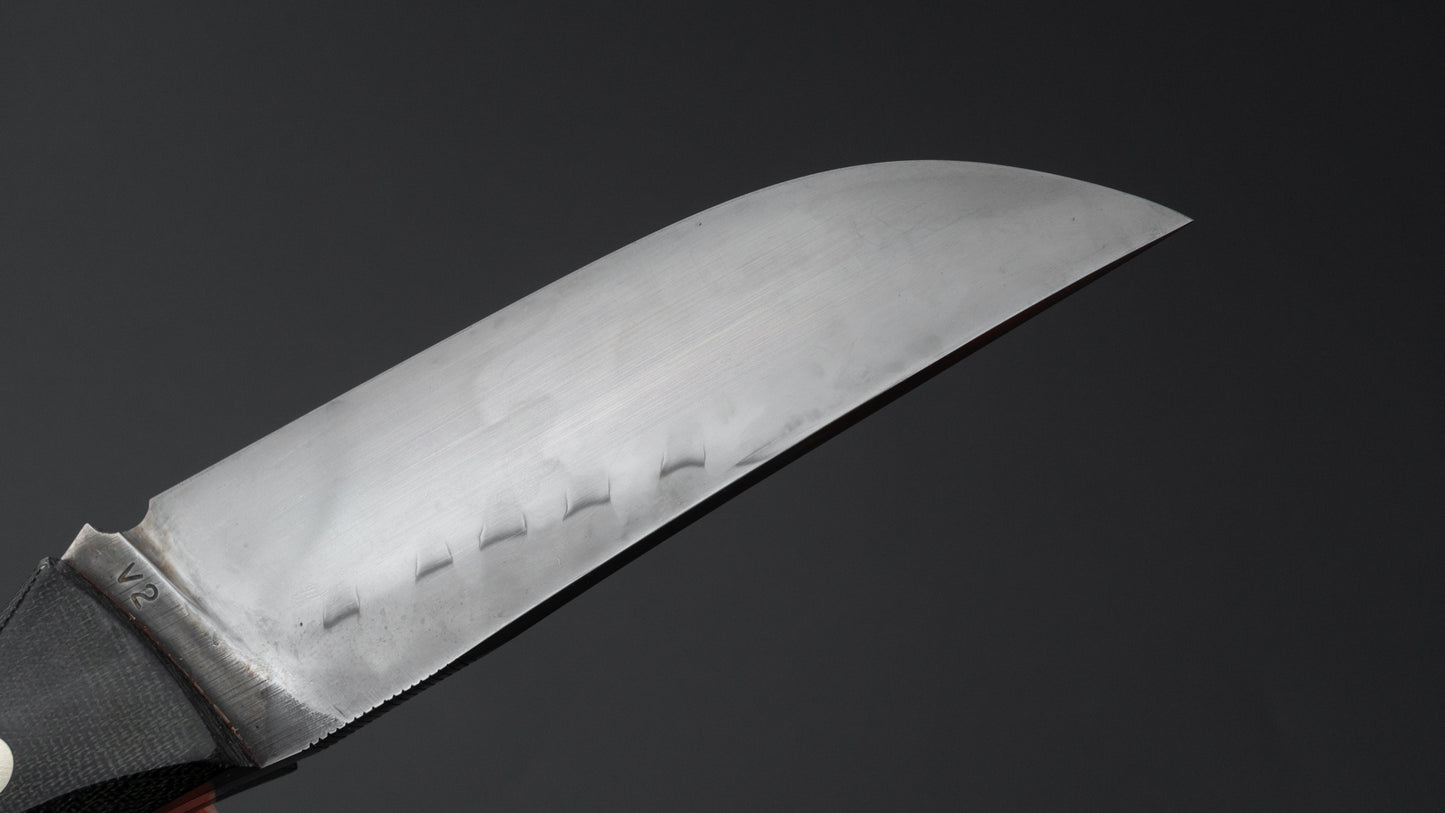 Seino V2 Honyaki Fixed Blade Canvas Micarta Handle (#001)