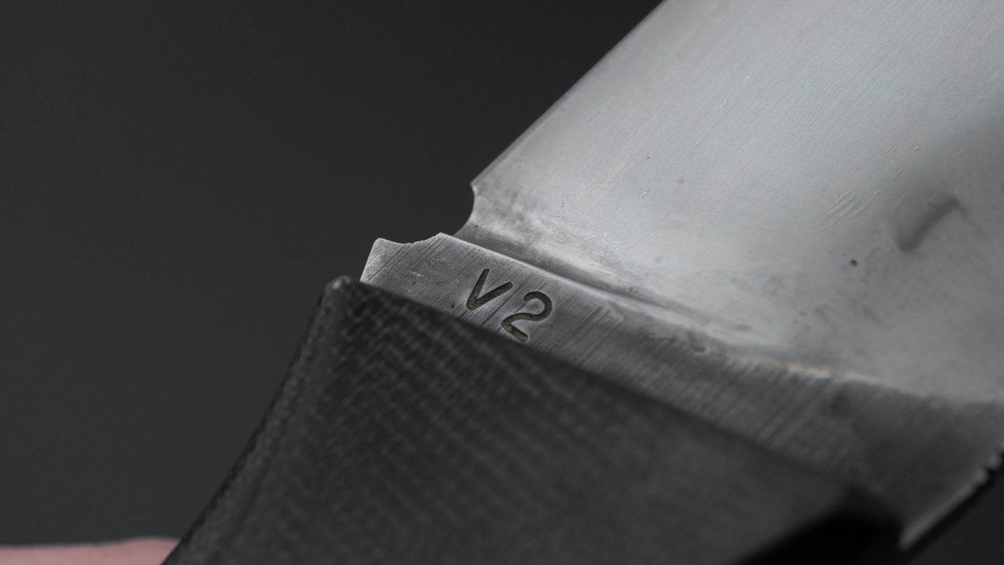 Seino V2 Honyaki Fixed Blade Canvas Micarta Handle (#001)