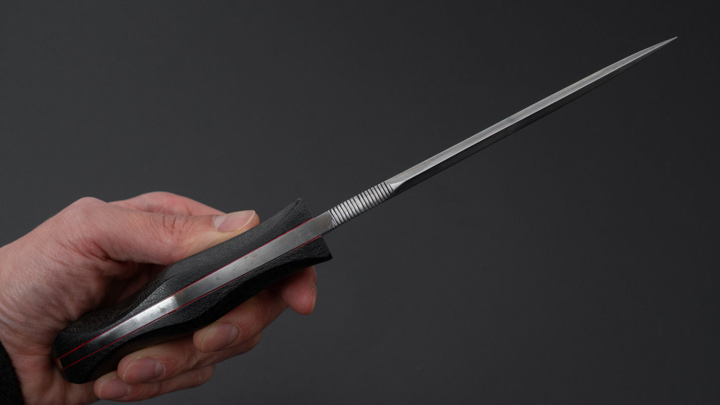 Seino V2 Honyaki Fixed Blade Canvas Micarta Handle (#001)