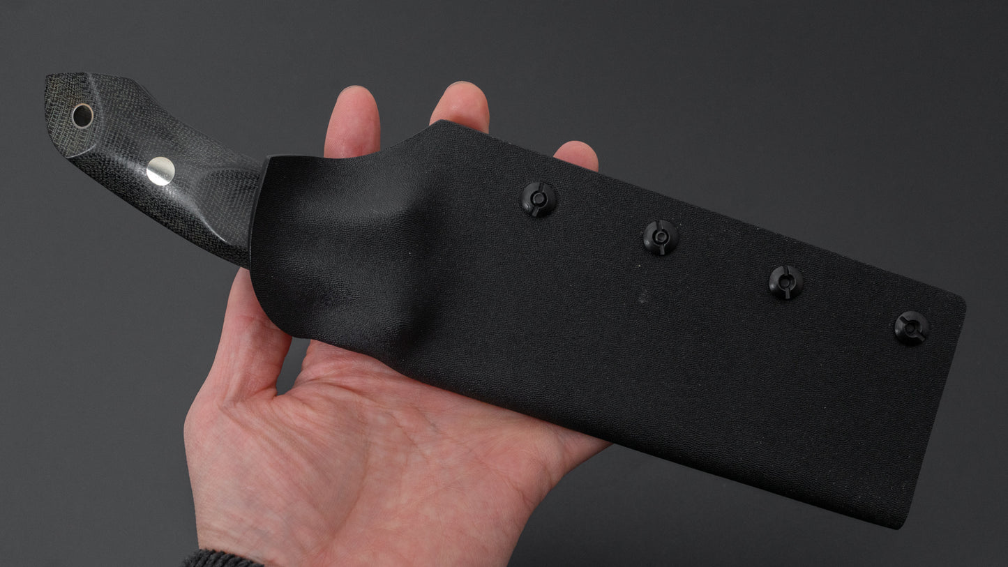 Seino V2 Honyaki Fixed Blade Canvas Micarta Handle (#001)