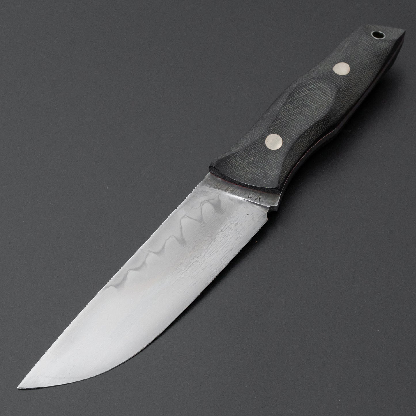 Seino V2 Honyaki Fixed Blade Canvas Micarta Handle (#002)
