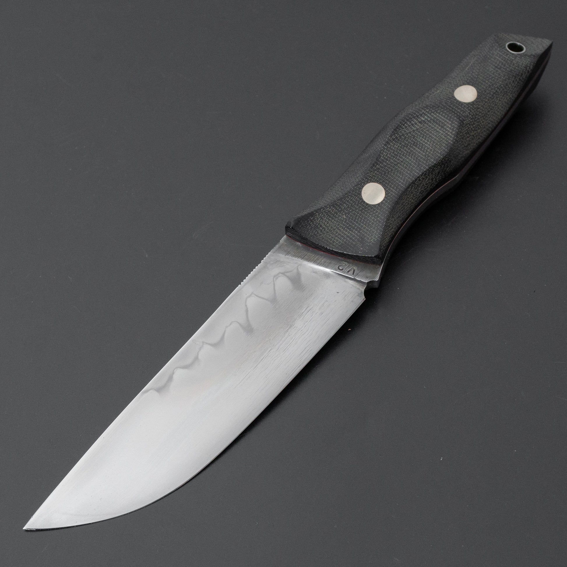 Seino V2 Honyaki Fixed Blade Canvas Micarta Handle (#002)