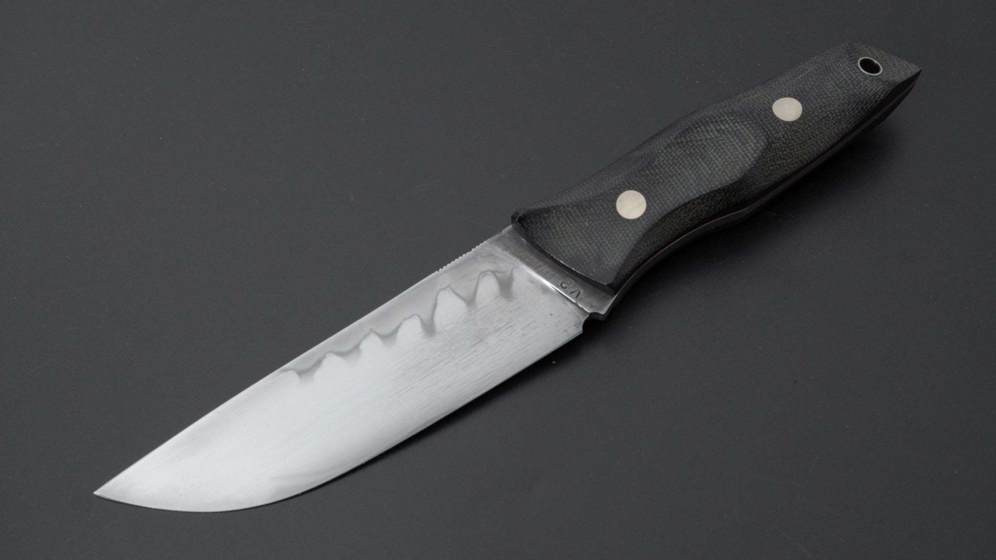 Seino V2 Honyaki Fixed Blade Canvas Micarta Handle (#002)