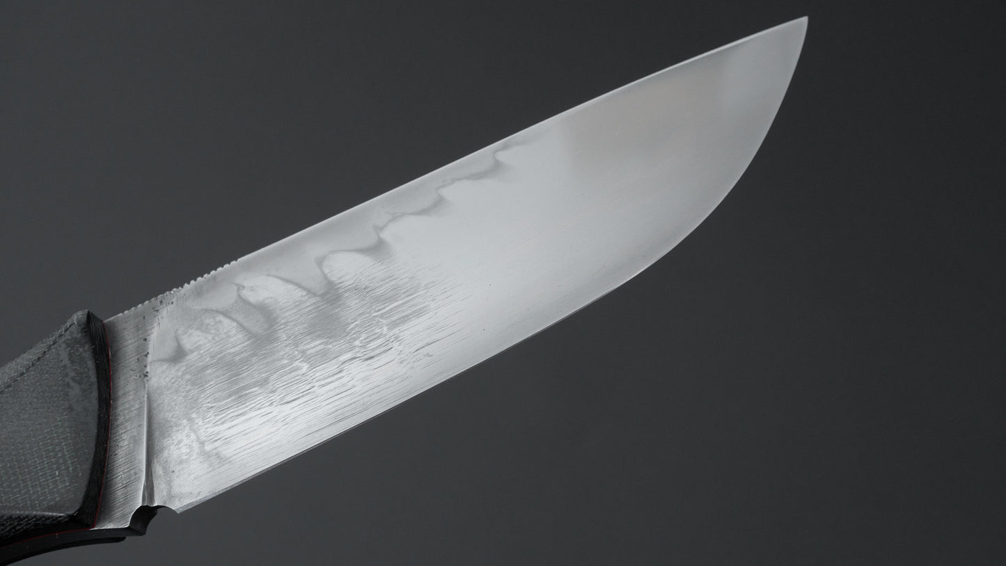 Seino V2 Honyaki Fixed Blade Canvas Micarta Handle (#002)