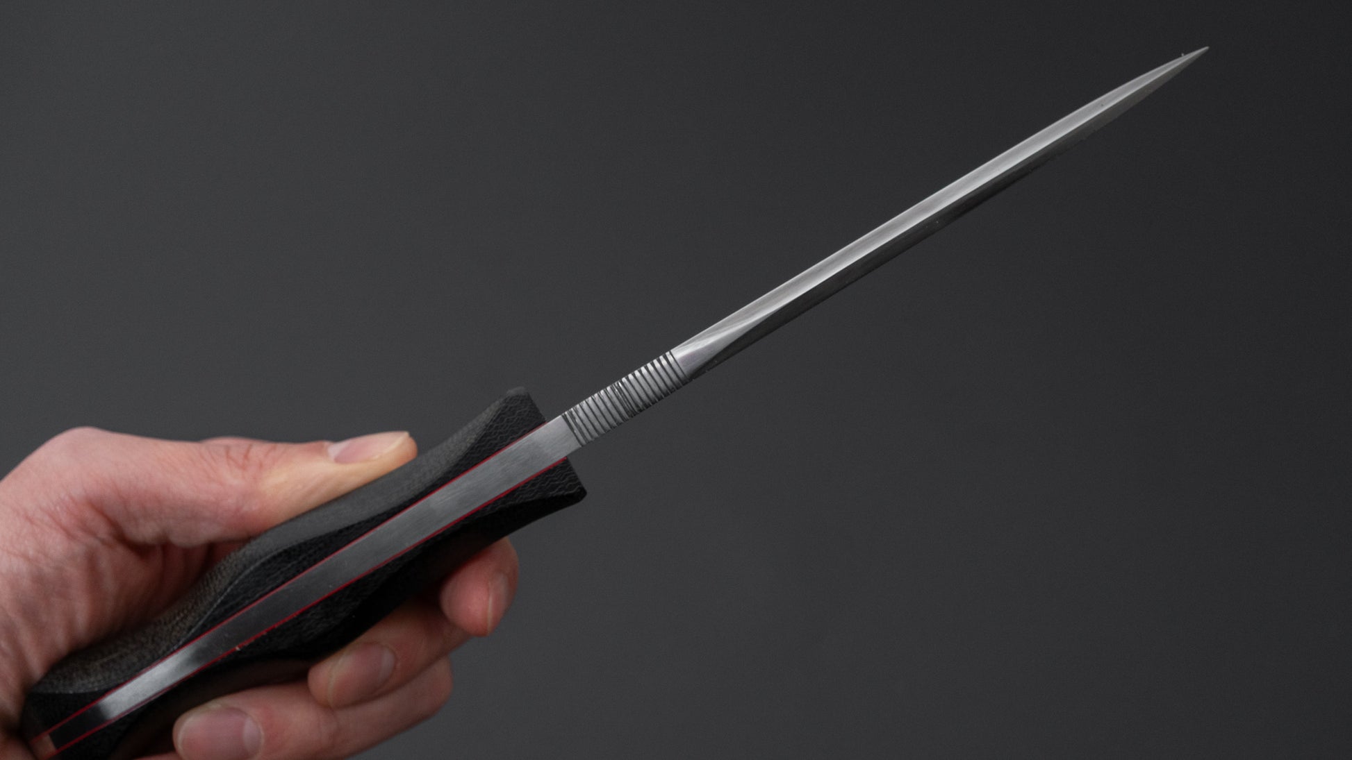 Seino V2 Honyaki Fixed Blade Canvas Micarta Handle (#002)