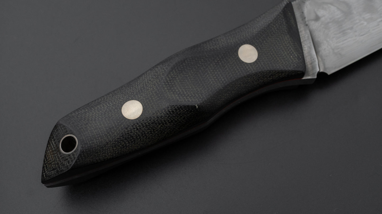 Seino V2 Honyaki Fixed Blade Canvas Micarta Handle (#002)