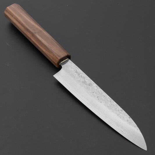 Makoto Kurosaki STK VG-7 Tsuchime Damascus Petty 135mm Walnut Handle