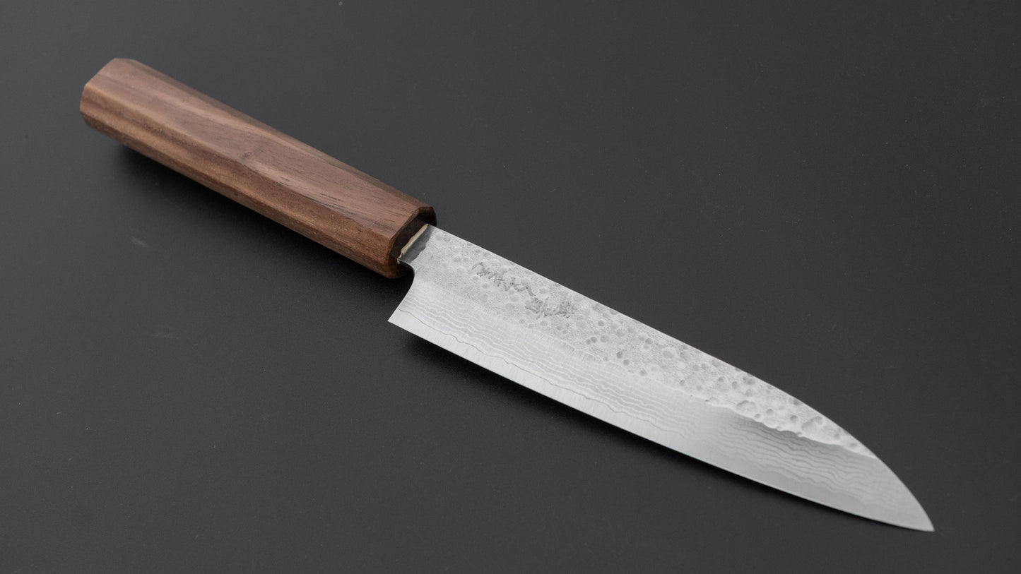Makoto Kurosaki STK VG-7 Tsuchime Damascus Petty 135mm Walnut Handle
