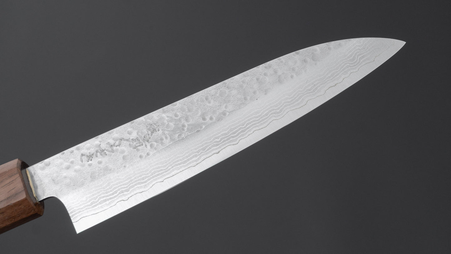 Makoto Kurosaki STK VG-7 Tsuchime Damascus Petty 135mm Walnut Handle
