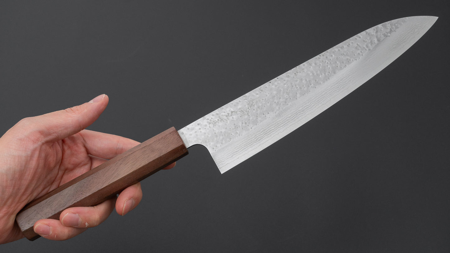 Makoto Kurosaki STK VG-7 Tsuchime Damascus Gyuto 210mm Walnut Handle