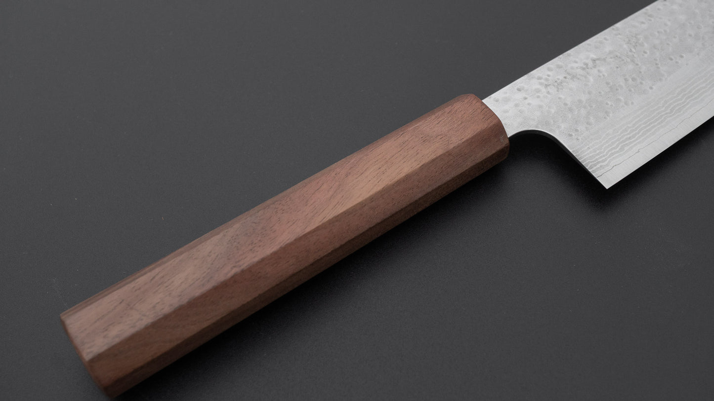 Makoto Kurosaki STK VG-7 Tsuchime Damascus Gyuto 210mm Walnut Handle