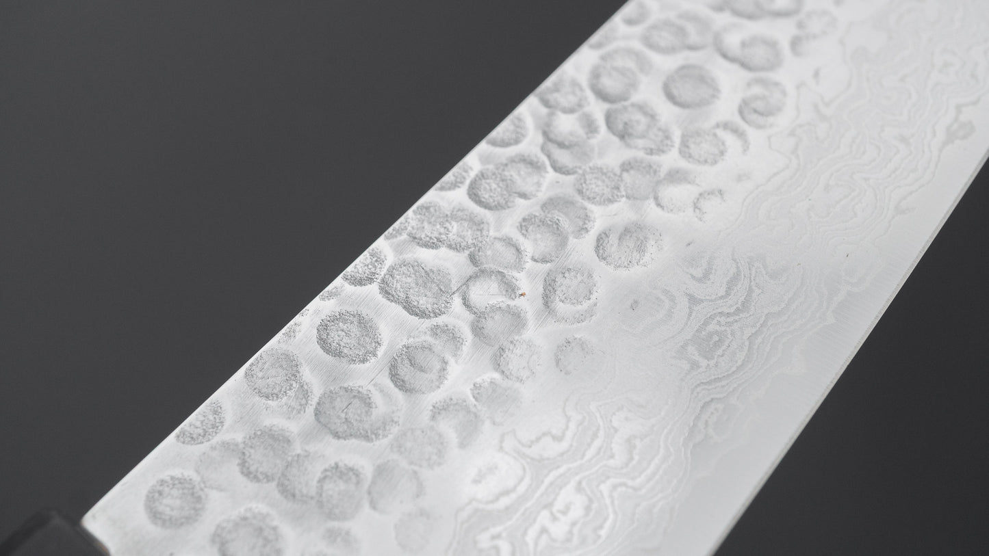 Hitohira HG Tsuchime Damascus Bunka Walnut Handle