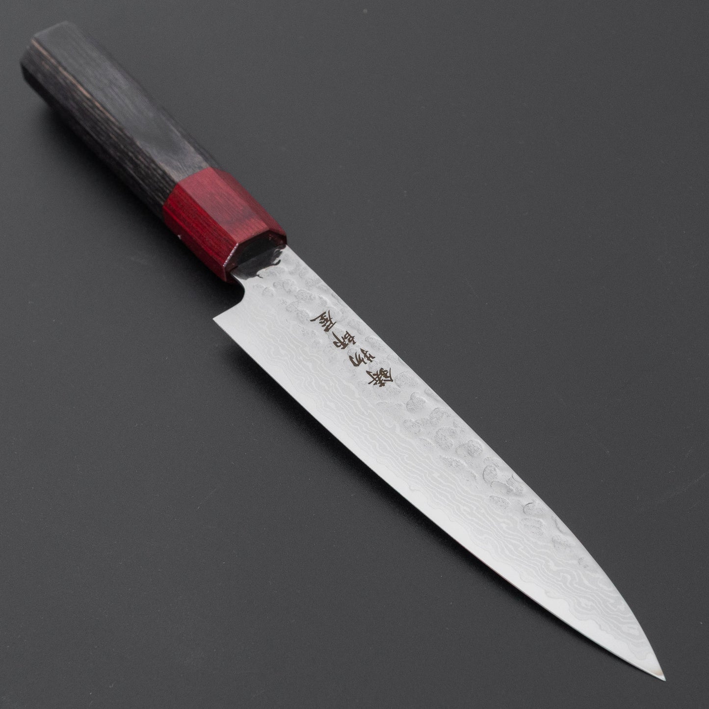 Hitohira Imojiya FW VG10 Tsuchime Damascus Petty Pakka Handle