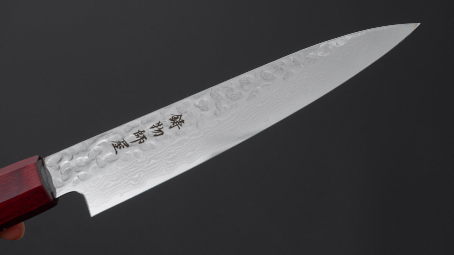 Hitohira Imojiya FW VG10 Tsuchime Damascus Petty Pakka Handle
