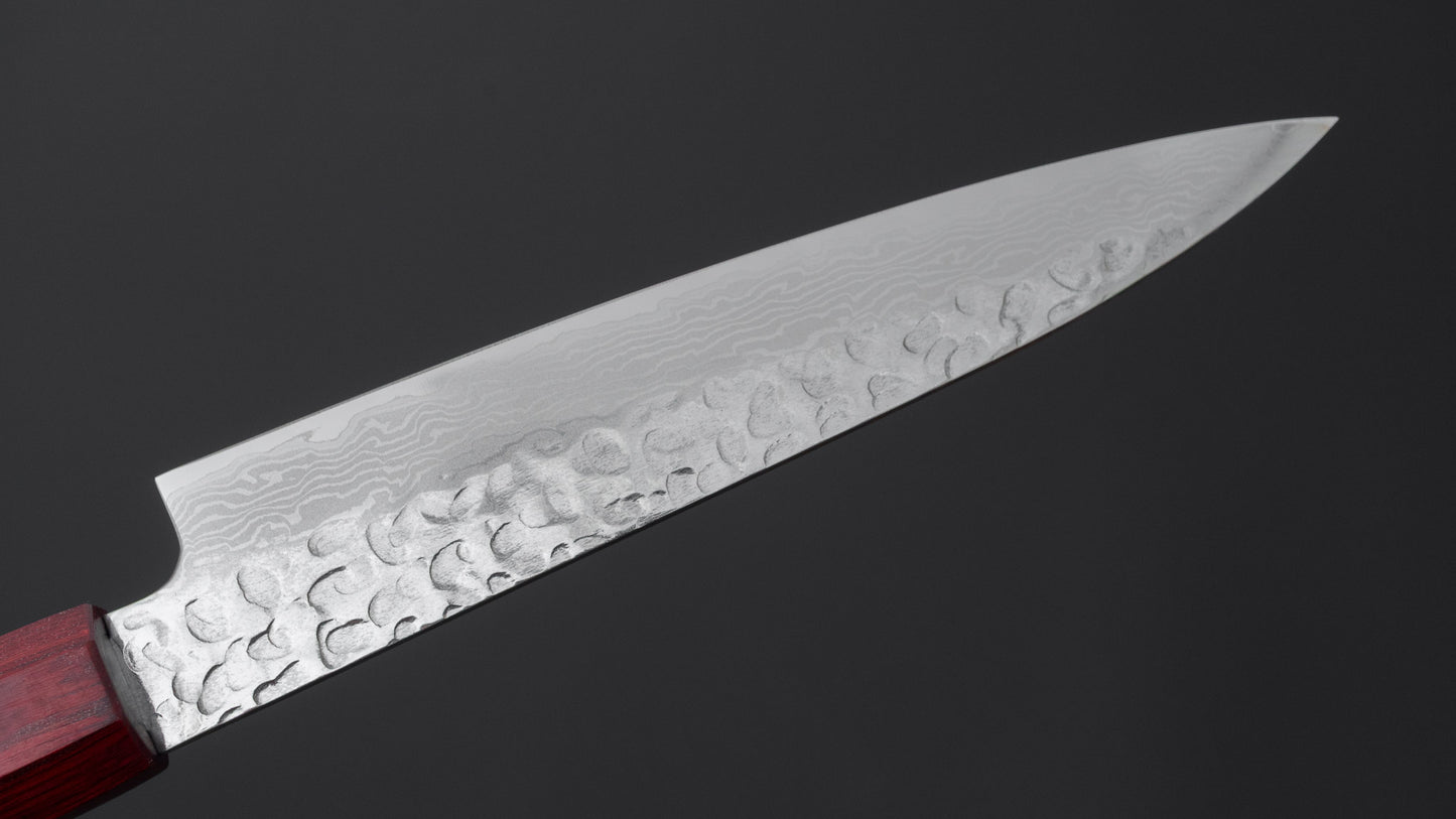 Hitohira Imojiya FW VG10 Tsuchime Damascus Petty Pakka Handle