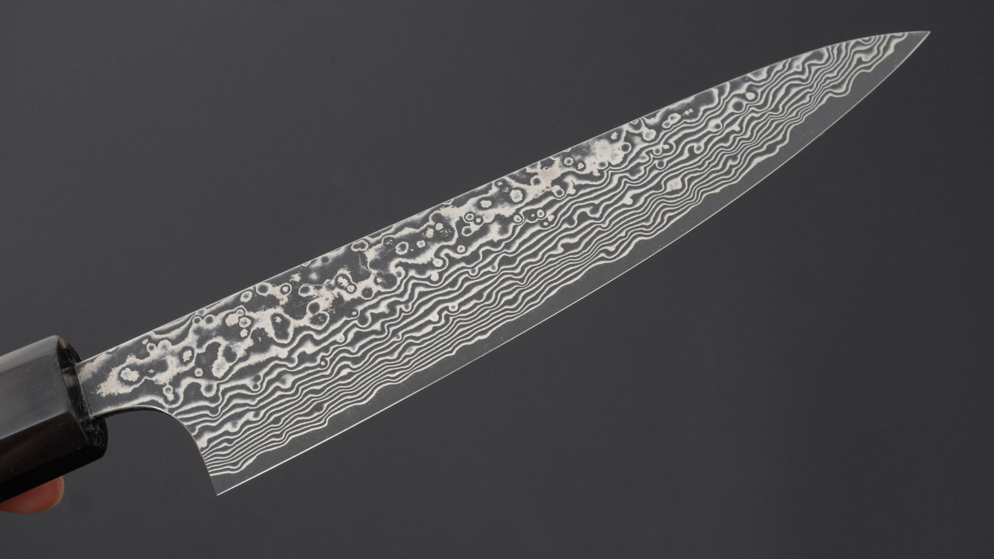 Hitohira Echizen SPG Strix Dark Damascus Petty 135mm Ebony Handle