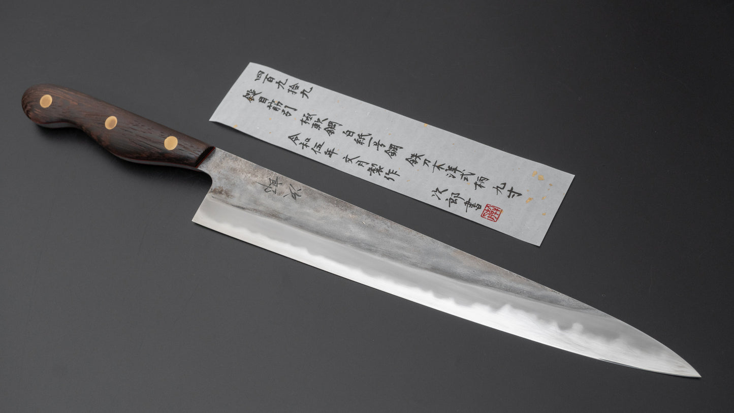 Jiro Tsuchime Yo Sujihiki 270mm Tagayasan Handle (#499) - HITOHIRA