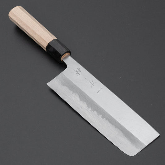 Hitohira Tanaka Ren White #2 Nakiri 180mm Ho Wood Handle