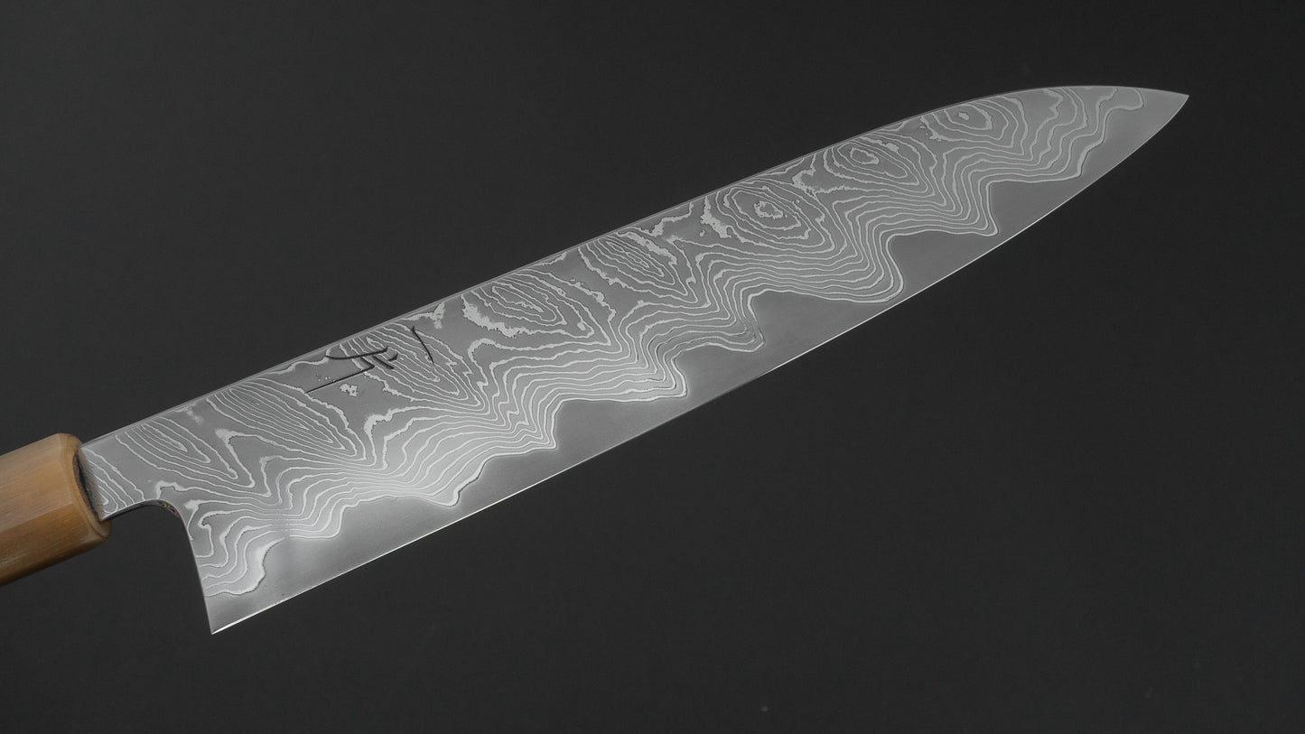 ひとひら 二唐鍛造 直 SGS 積層 牛刀 240mm レースウッド柄