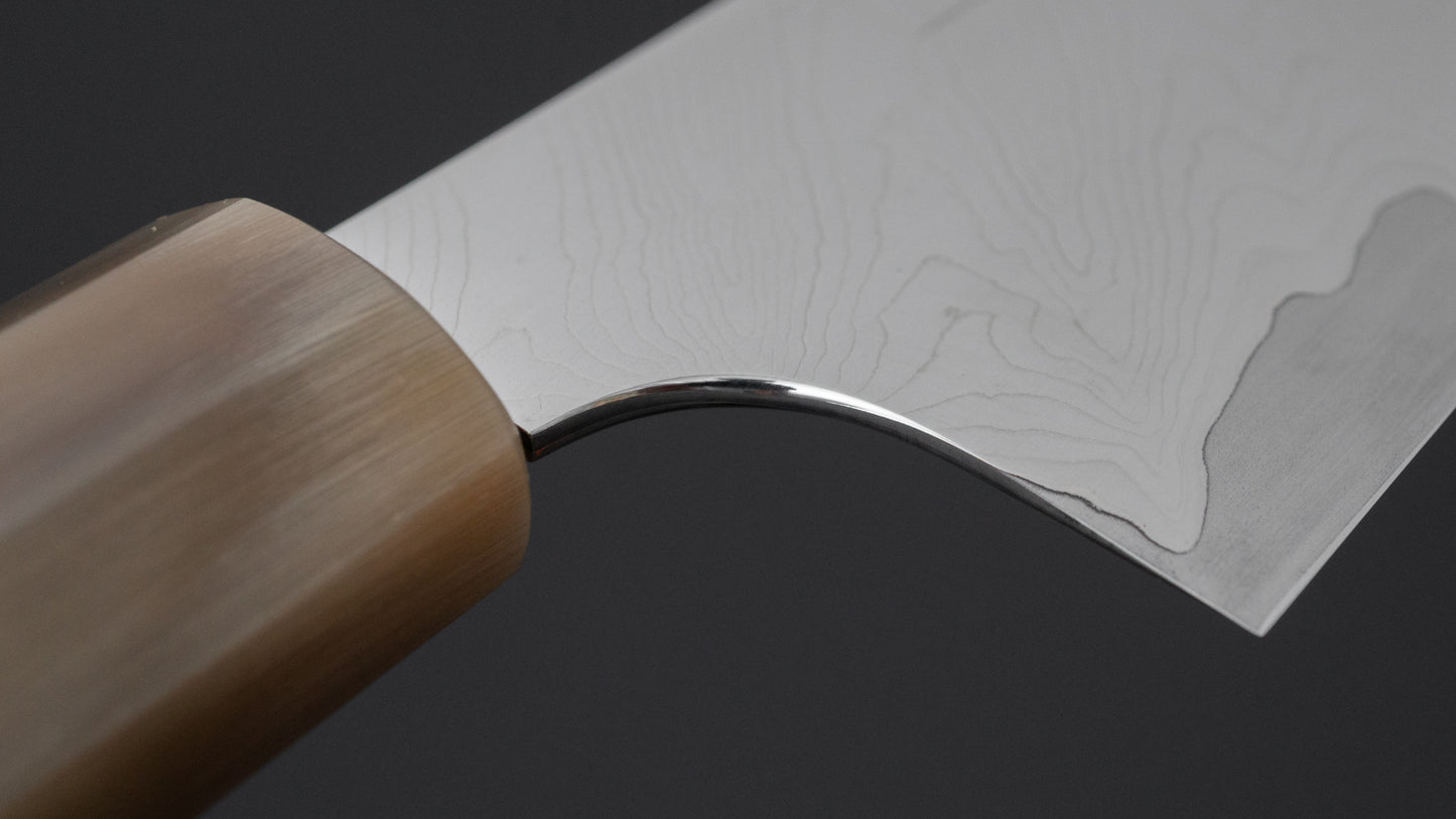 Hitohira Atsushi Nigara Forged SGS Samon Damascus Gyuto 240mm Taihei Rosewood Handle