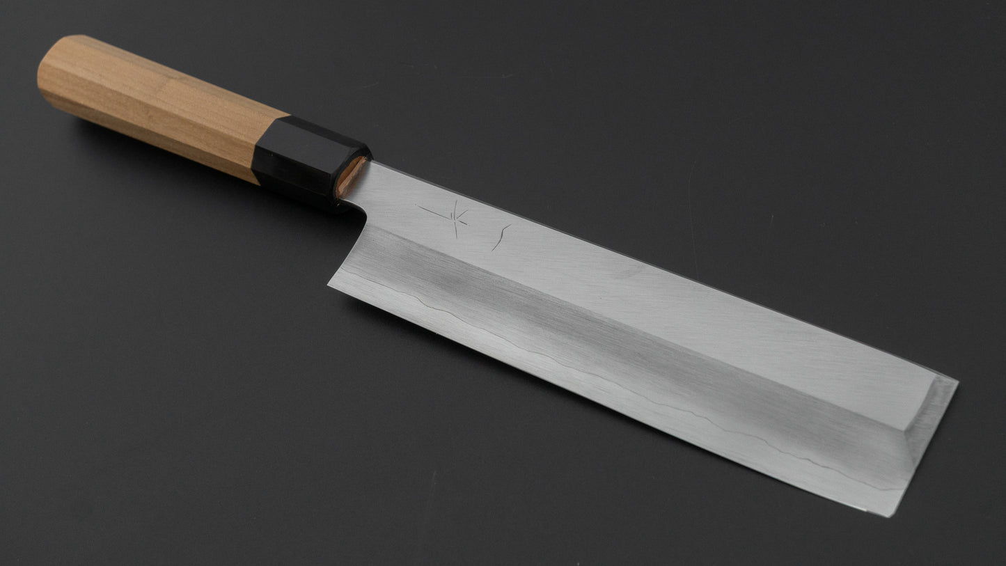 ひとひら 中川 茂助 銀三 薄刃 195mm 朴柄