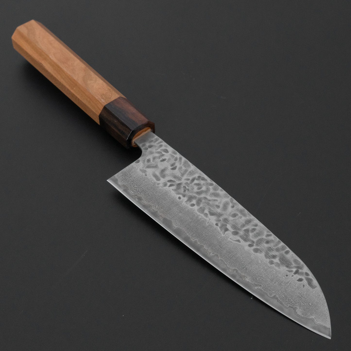 ひとひら ふたな ステンレス 鎚目ダマスカス 三徳 170mm 桜柄