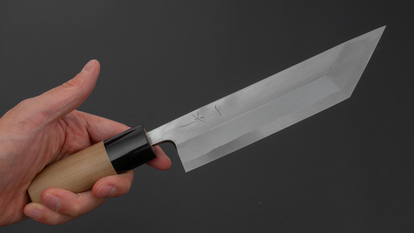 ひとひら 富樫 青二鋼 江戸裂き 180mm 朴柄