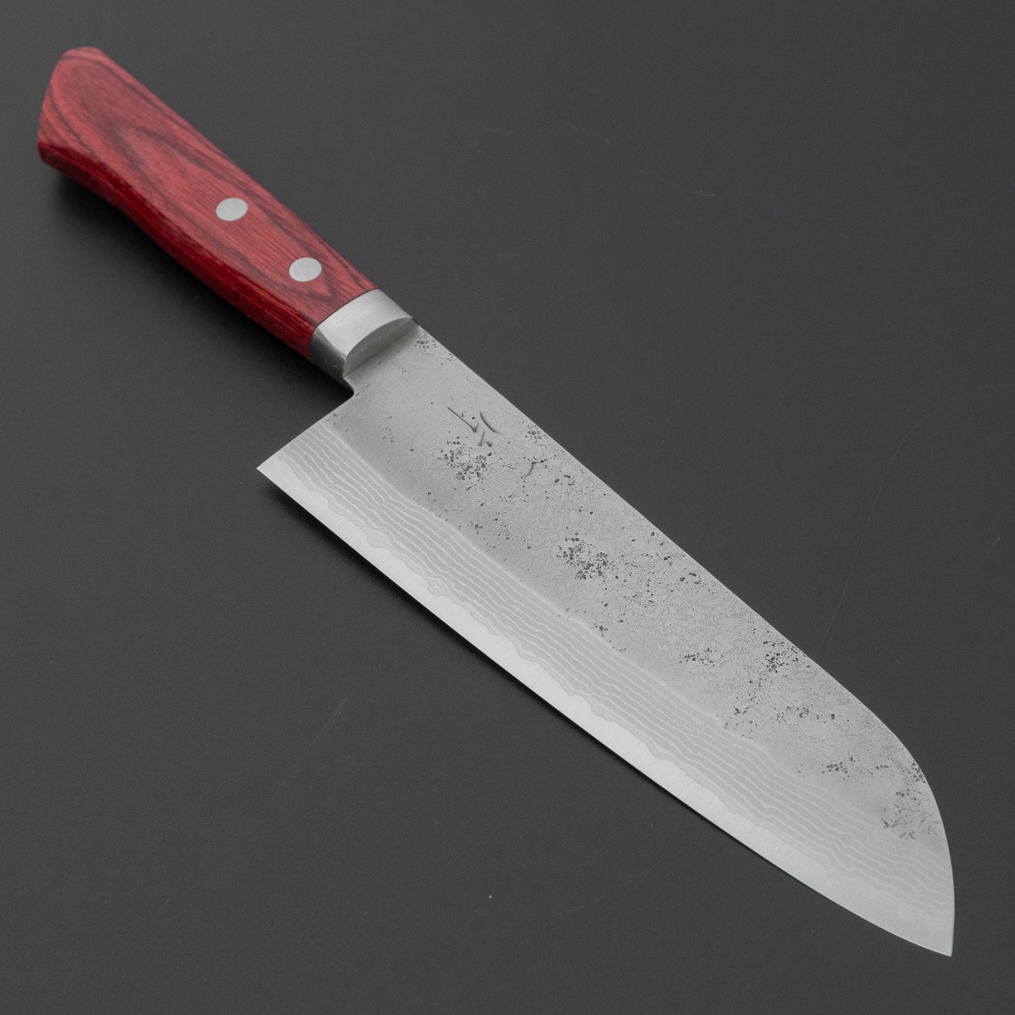 ひとひら NM V金10号 梨地 ダマスカス 三徳 170mm ワイン合板柄