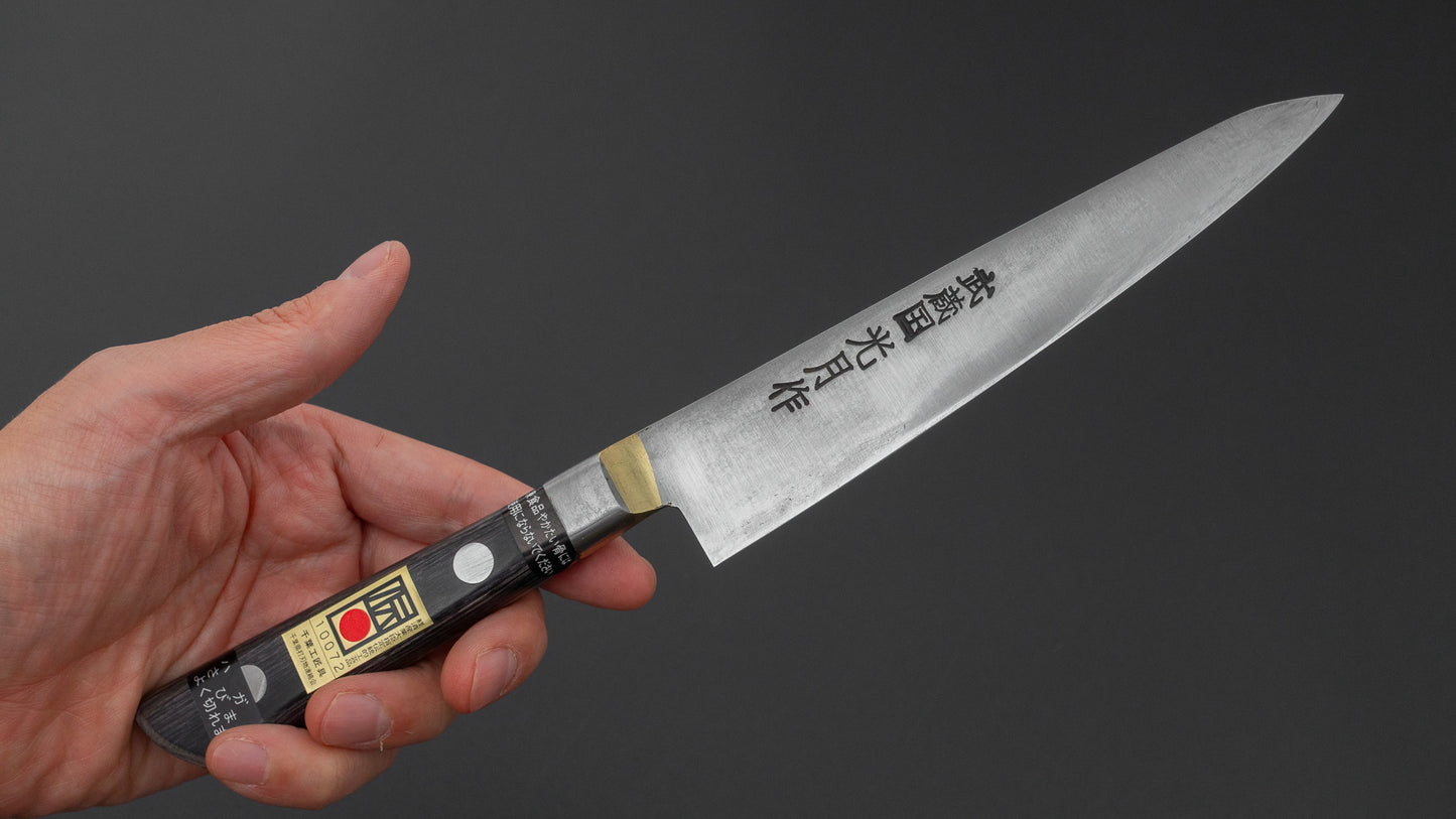 五香刃物 武蔵國光月作 SK鋼 ペティナイフ 150mm 合板柄