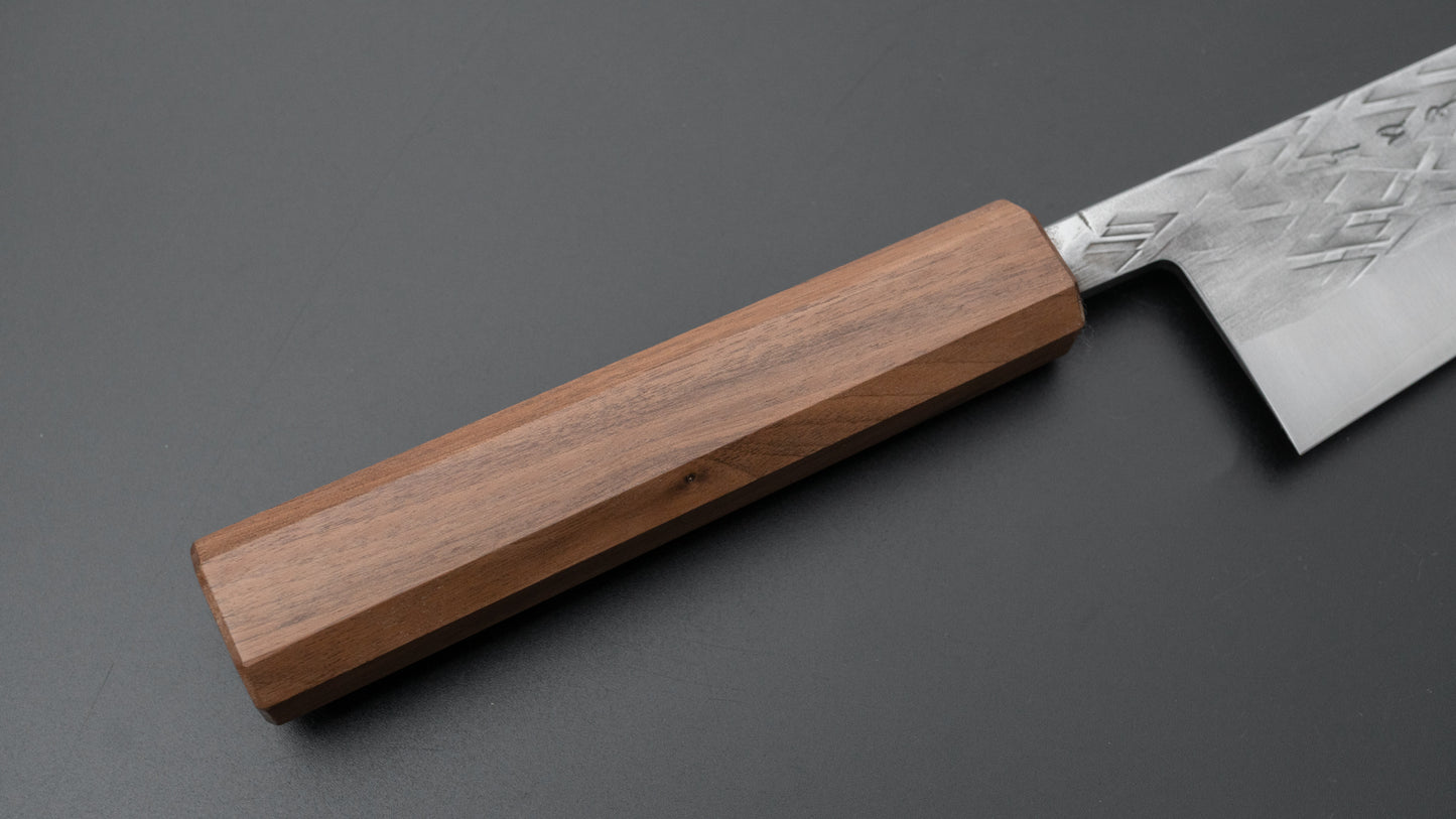 Hitohira TD SLD Tsuchime Bunka 170mm Walnut Handle (Mono) - HITOHIRA