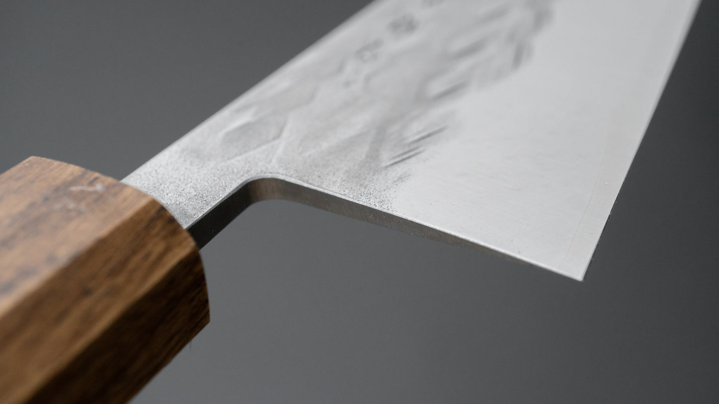 Hitohira TD SLD Tsuchime Bunka 170mm Dark Lacquered Oak Handle - HITOHIRA