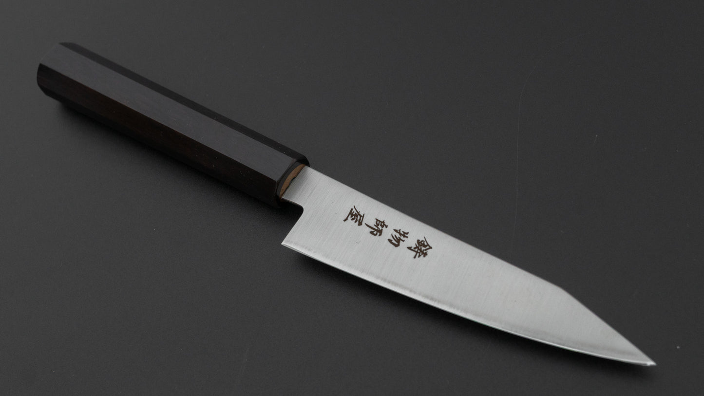 ひとひら 鋳物師屋 TH ステンレス 切付ペティ 120mm 黒檀柄