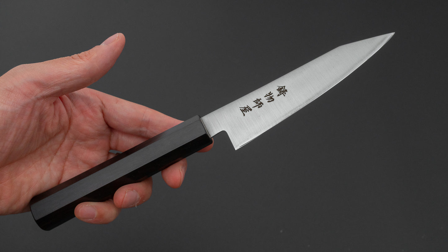 ひとひら 鋳物師屋 TH ステンレス 切付ペティ 120mm 黒檀柄