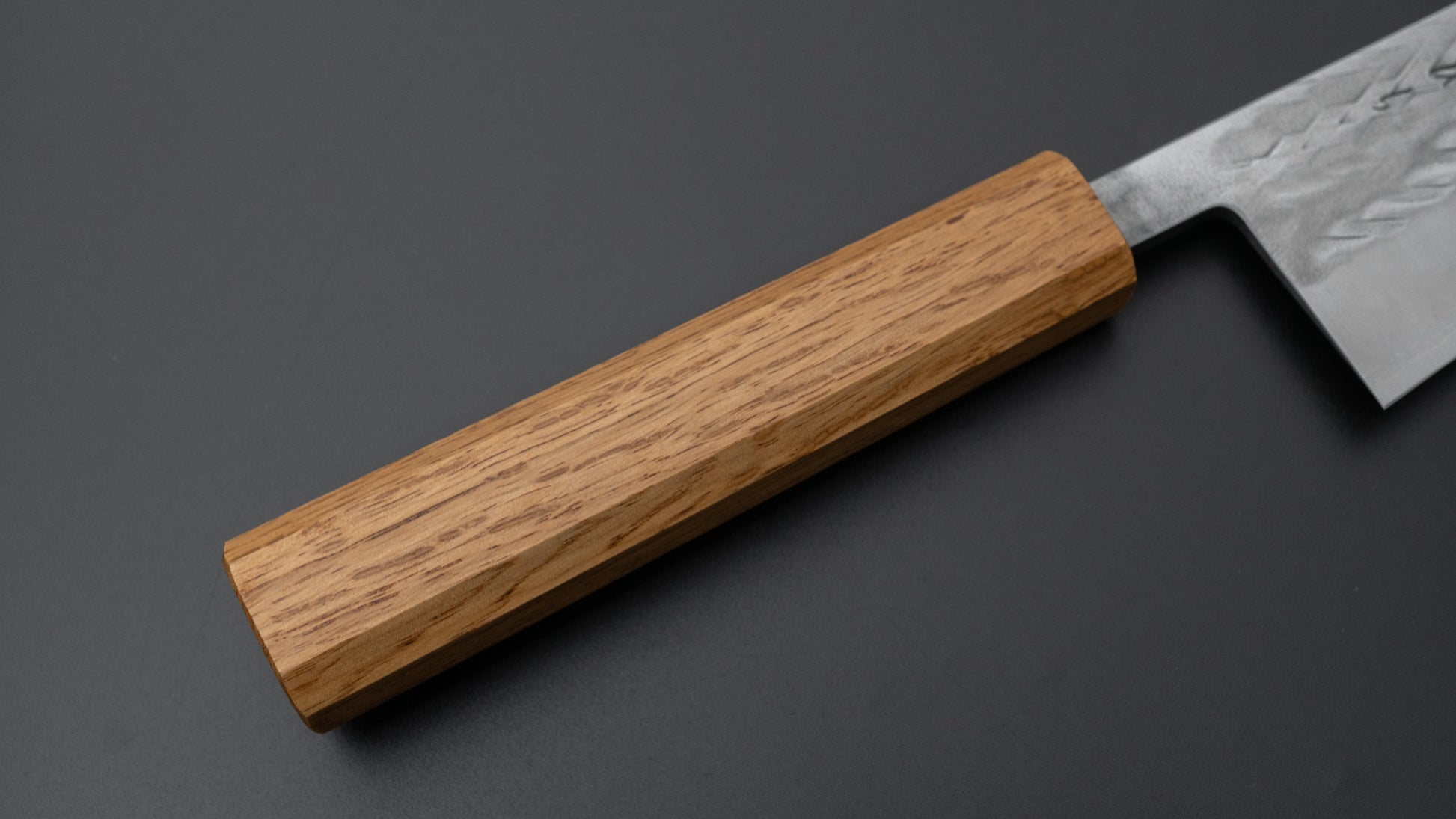 Hitohira TD SLD Tsuchime Bunka 170mm Lacquered Oak Handle - HITOHIRA