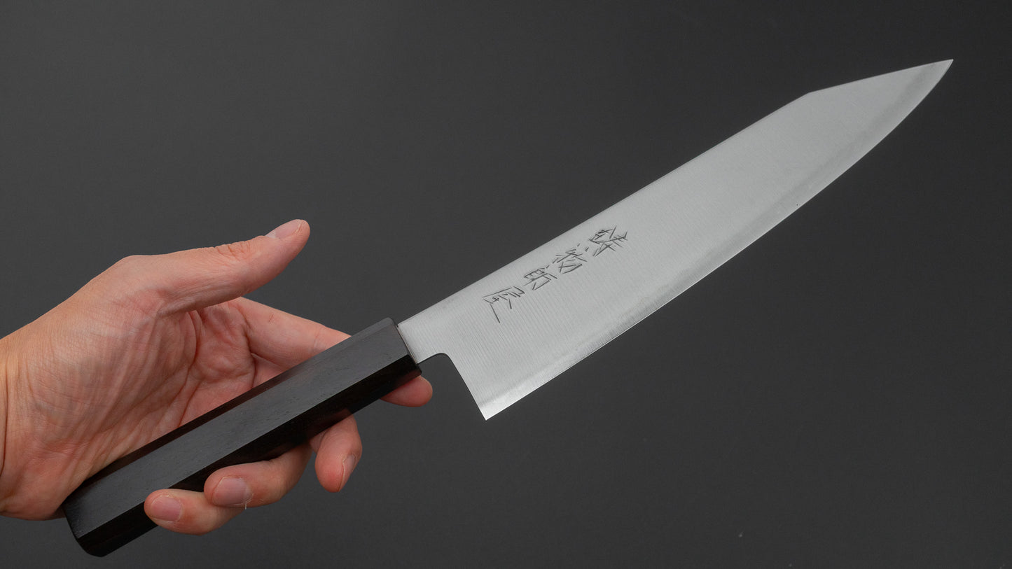 ひとひら 鋳物師屋 TH 青紙スーパー 切付牛刀 210mm 黒檀柄