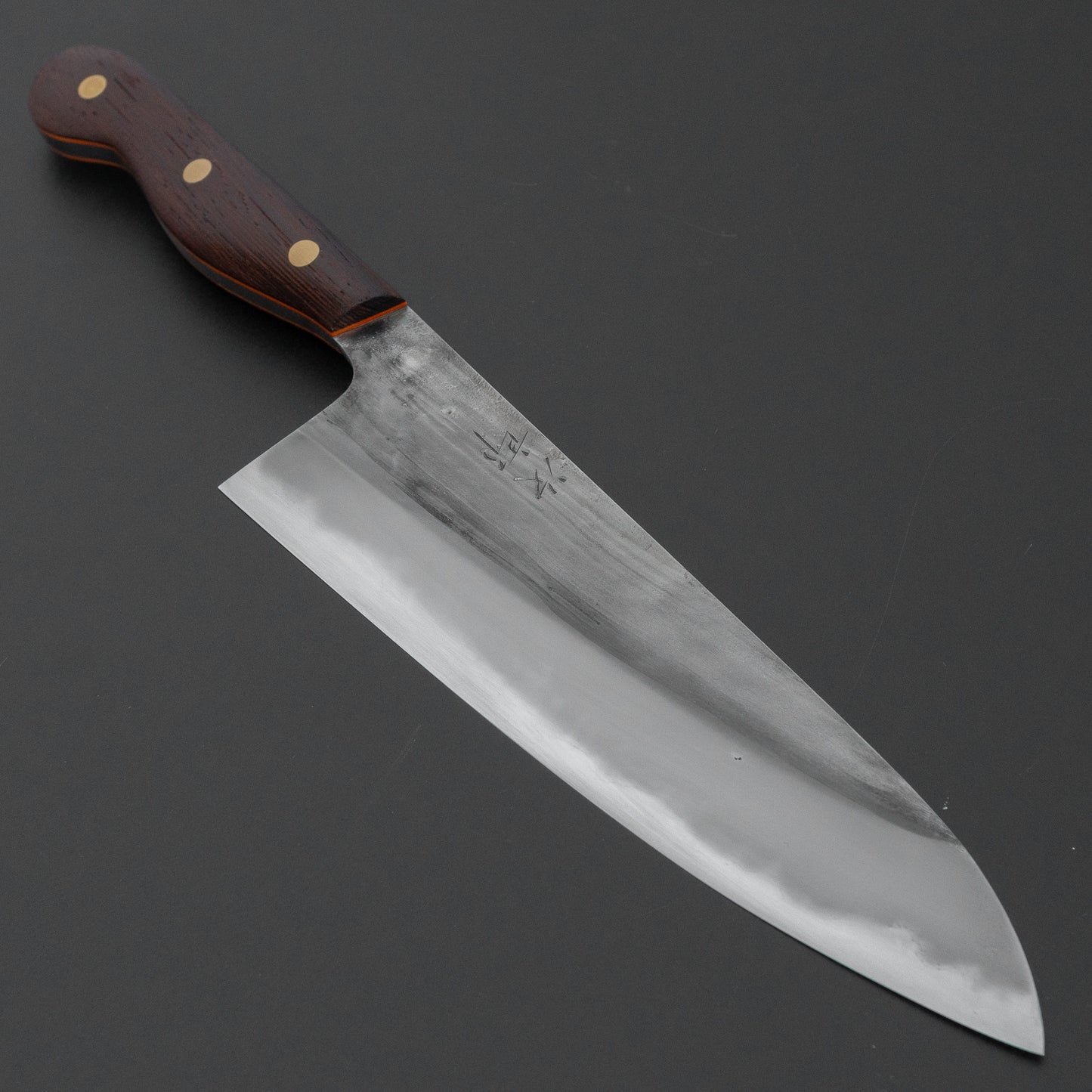 かじや次郎 鎚目 洋式 牛刀 210mm 鉄刀木柄 (#841)