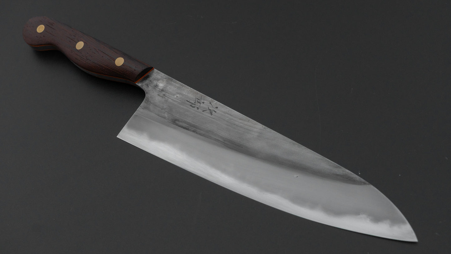 かじや次郎 鎚目 洋式 牛刀 210mm 鉄刀木柄 (#841)