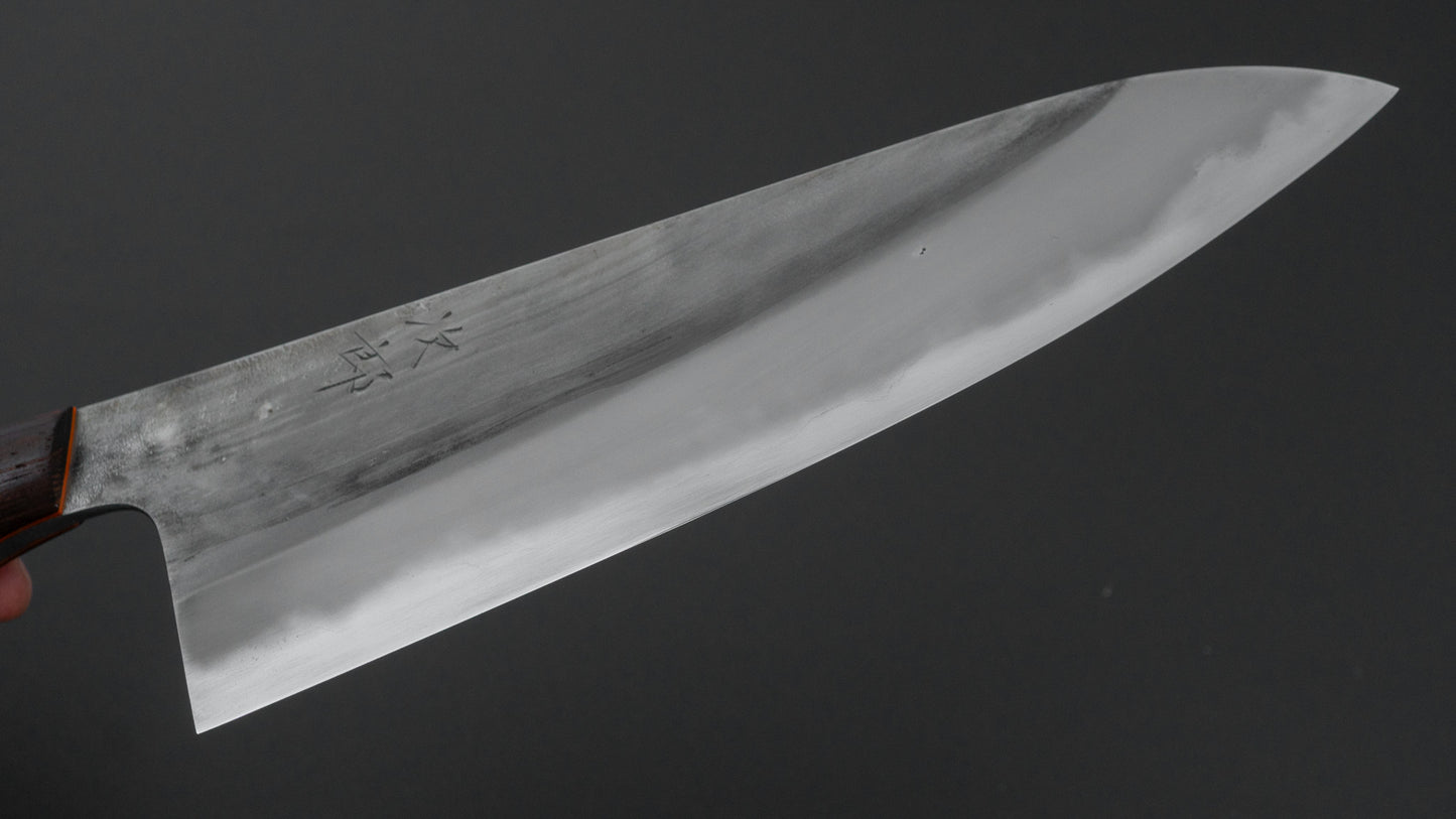 かじや次郎 鎚目 洋式 牛刀 210mm 鉄刀木柄 (#841)