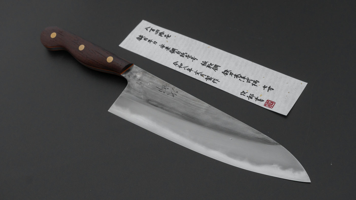 かじや次郎 鎚目 洋式 牛刀 210mm 鉄刀木柄 (#841)