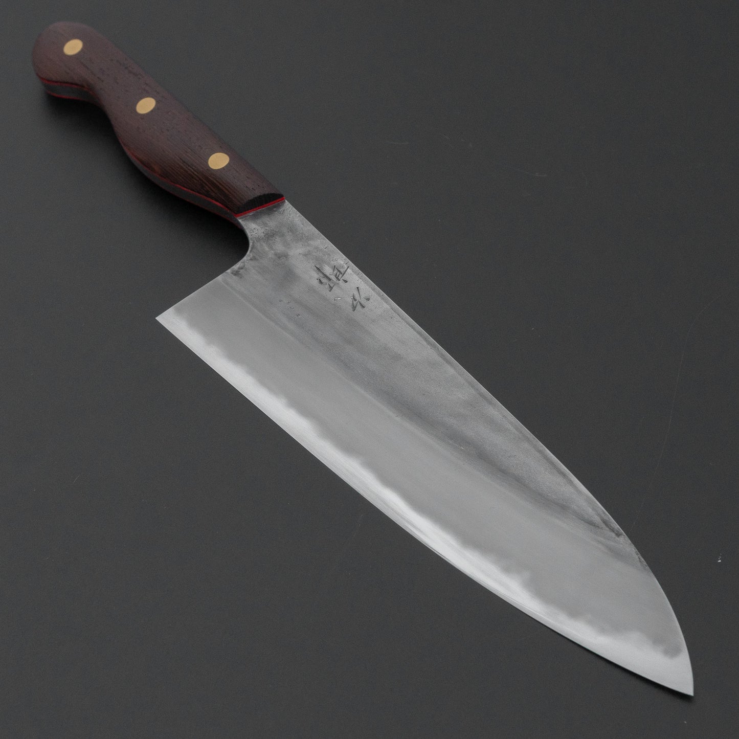 かじや次郎 鎚目 洋式 牛刀 210mm 鉄刀木柄 (#842)