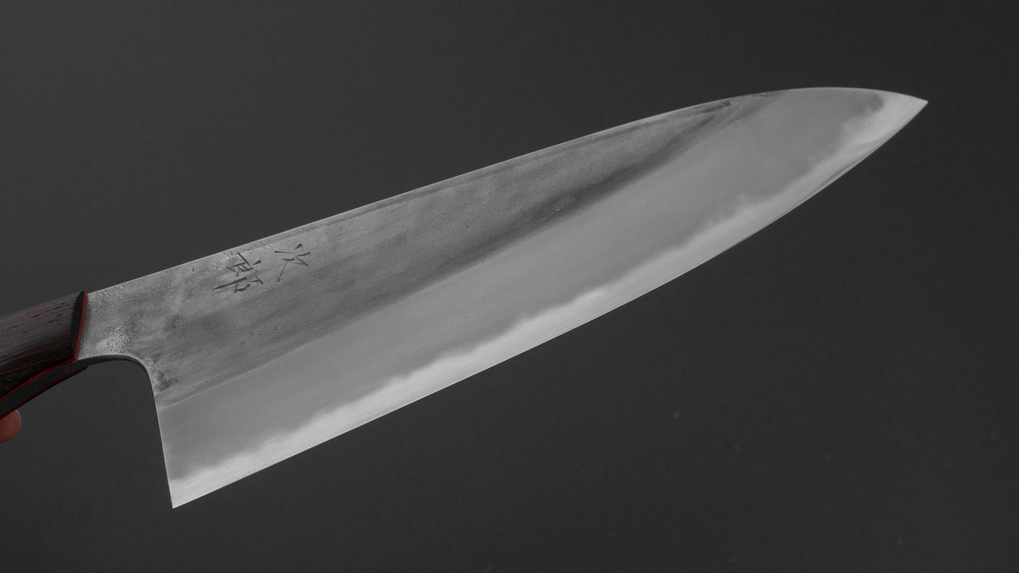 かじや次郎 鎚目 洋式 牛刀 210mm 鉄刀木柄 (#842)