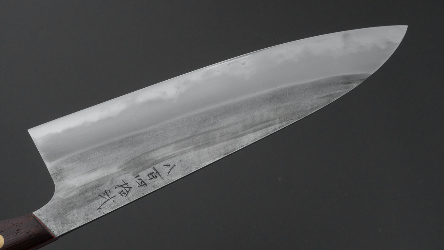 かじや次郎 鎚目 洋式 牛刀 210mm 鉄刀木柄 (#842)