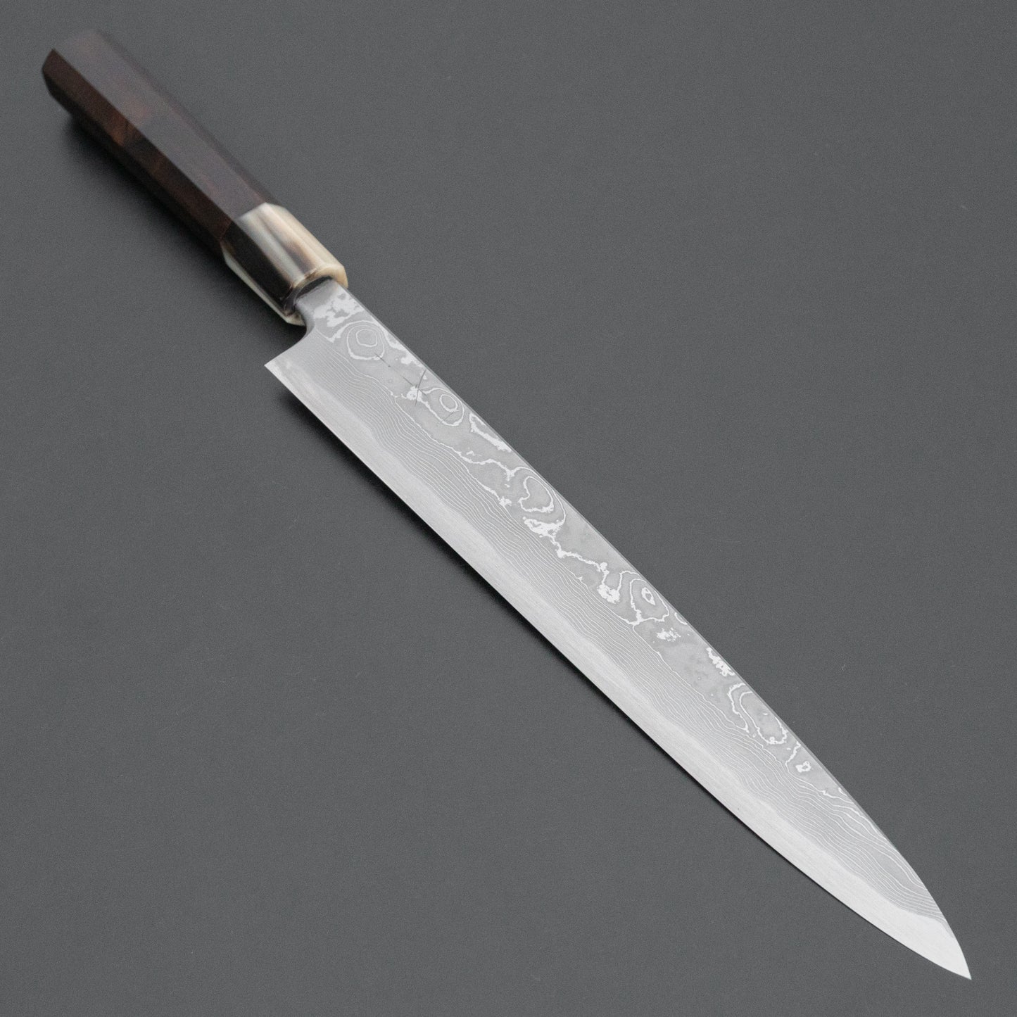 Hitohira Tanaka Manzo Blue #1 Damascus Yanagiba 270mm Ebony Handle (Saya)