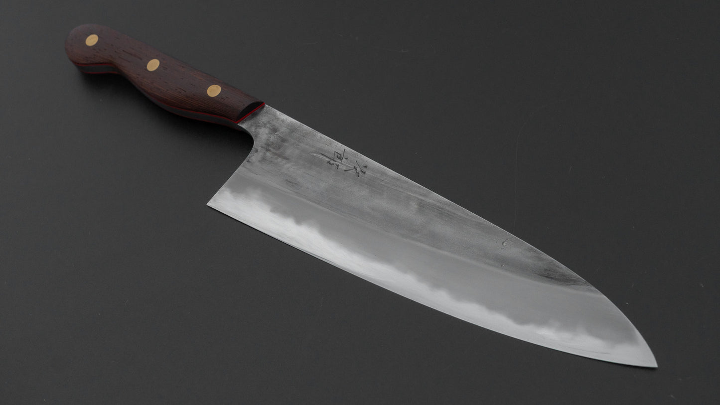 かじや次郎 鎚目 洋式 牛刀 210mm 鉄刀木柄 (#843)