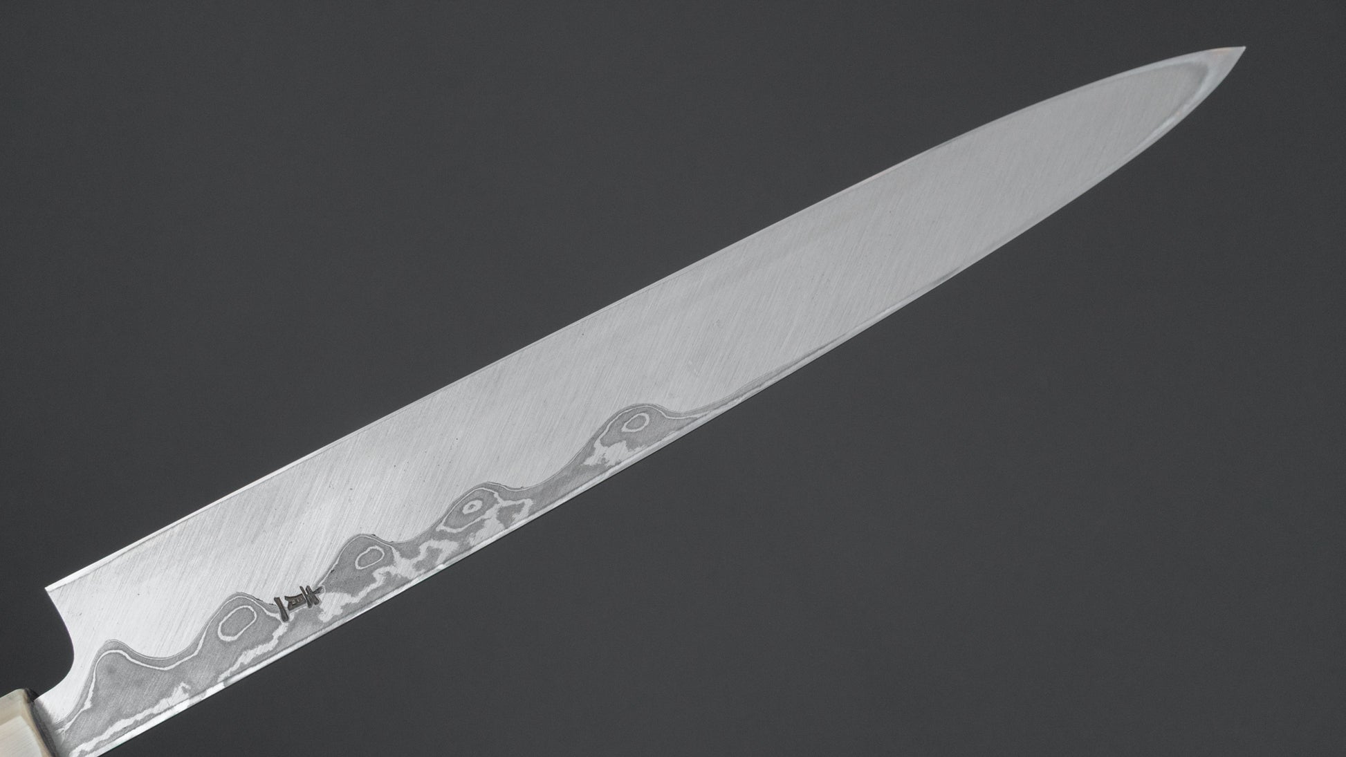 Hitohira Tanaka Manzo Blue #1 Damascus Yanagiba 270mm Ebony Handle (Saya)