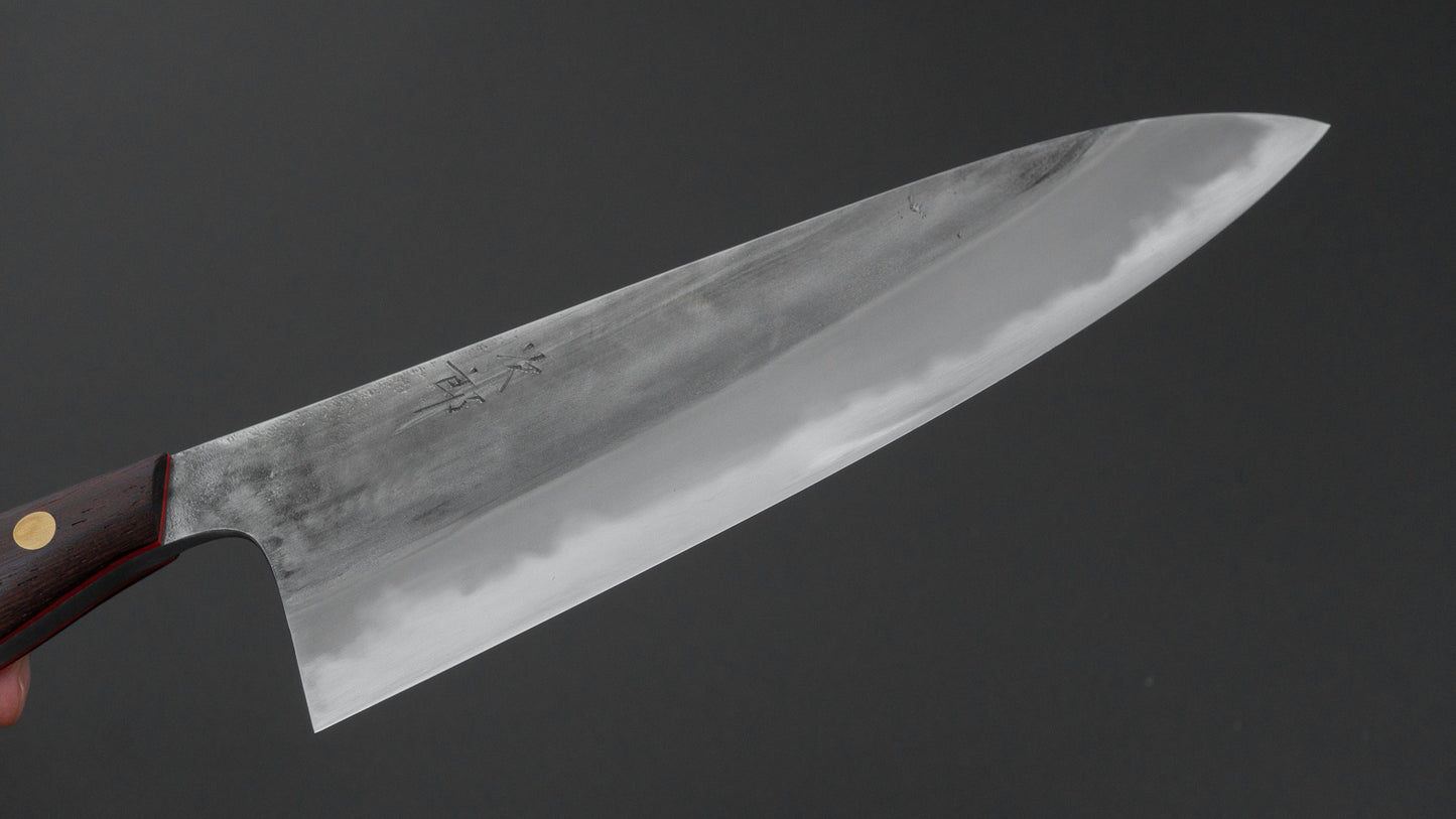 かじや次郎 鎚目 洋式 牛刀 210mm 鉄刀木柄 (#843)
