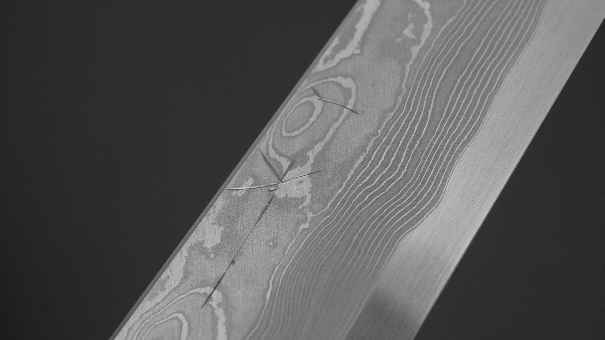 Hitohira Tanaka Manzo Blue #1 Damascus Yanagiba 270mm Ebony Handle (Saya)