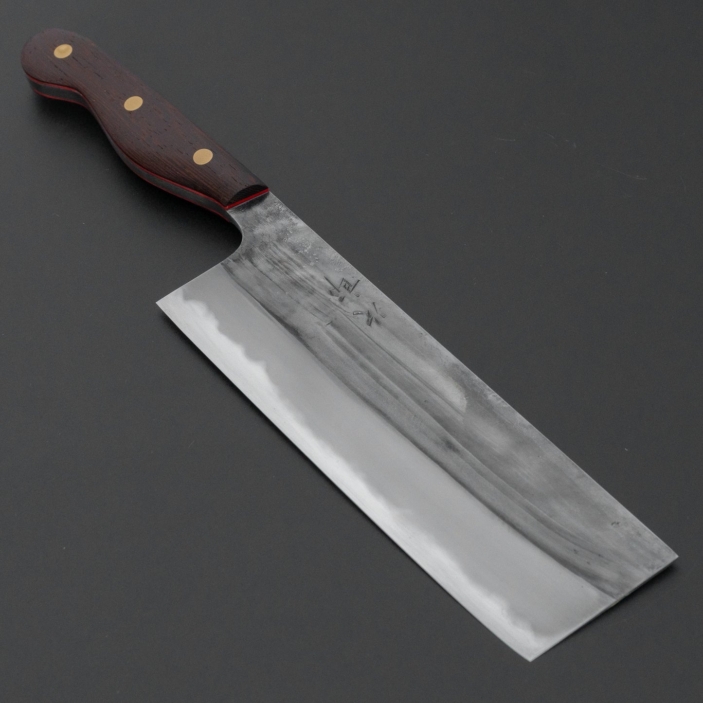 かじや次郎 鎚目 洋式 菜切 180mm 鉄刀木柄 (#844)