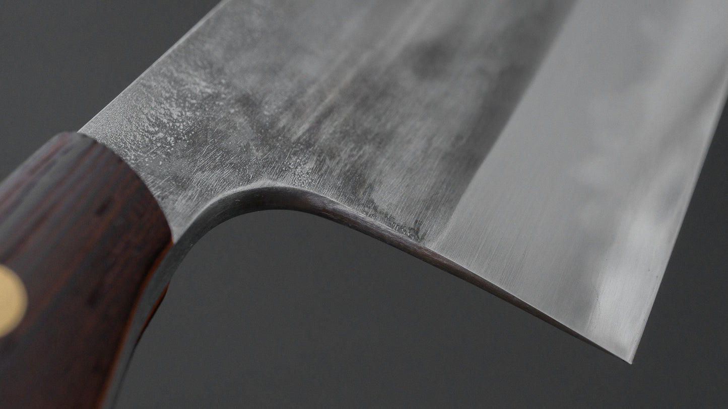 かじや次郎 鎚目 洋式 菜切 180mm 鉄刀木柄 (#845)
